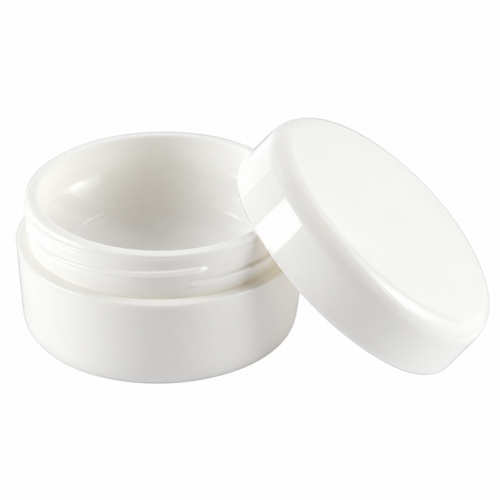 Dekoratív kozmetikai tégely – 15 ml, fehér 50x