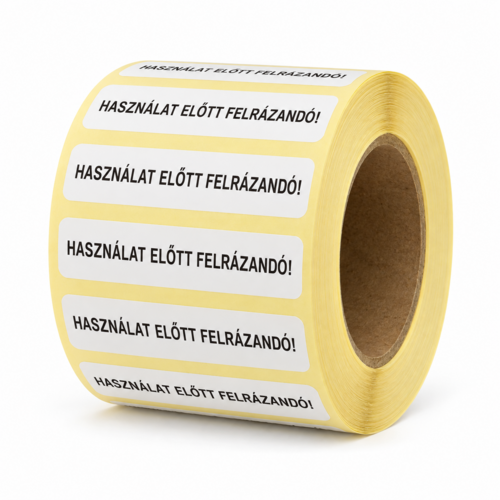 Használat előtt felrázandó! – fekete, 10x45 mm, 1000x