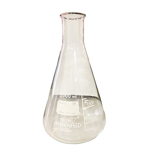 Erlenmeyer lombik, szűk - 2000 ml, 1x