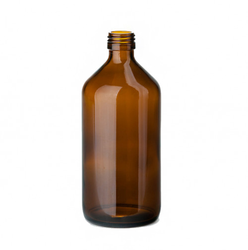 Folyadéküveg 500 ml, Ø28 mm, barna – 33x