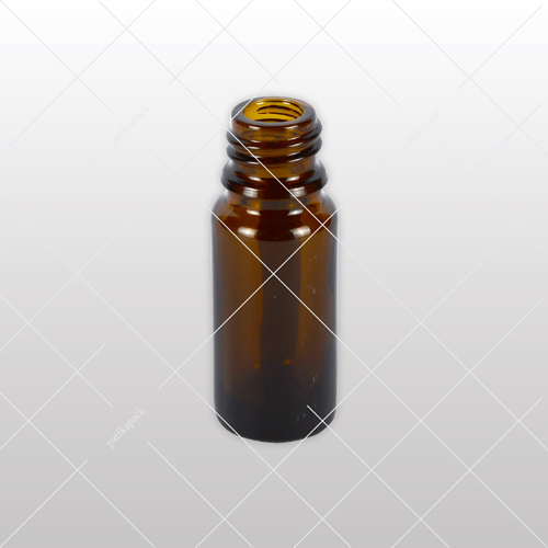 Folyadéküveg 10 ml, T Ø18 mm, barna - 187x