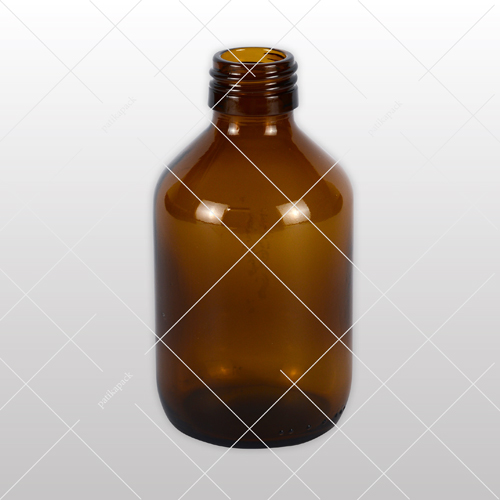 Folyadéküveg 200 ml, Ø28 mm, barna – 49x