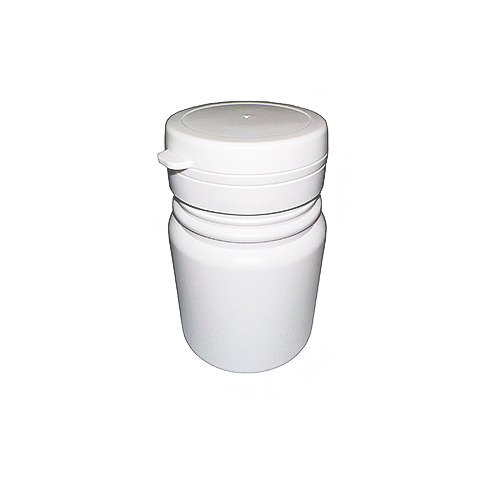 Gyógyszeres flakon GZ, pattintható fedelű, fehér - 80 ml, 50x