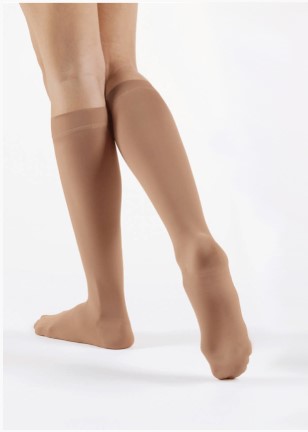 Venoflex Micro kompressziós térdharisnya, 23-32 Hgmm, unisex, karamell, 5-ös méret, zárt orral - 1x