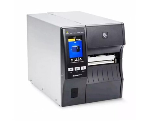 Zebra ZT411 címkenyomtató, 300 DPI, színes kijelző,1 hüvelykes címketekercs átalakító