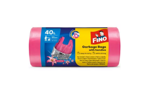 Műanyag szemeteszsák, 20db/csomag, cseresznye illatú - 40 l, 1x