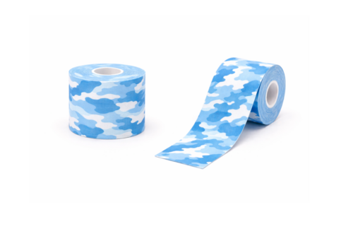 Kineziológiai tapasz 5cm x 5m, kék terepmintás - 1x
