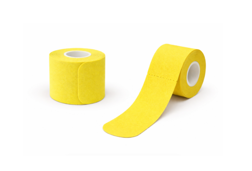 Kineziológiai tapasz, előrevágott 5cm x 5m, citromsárga, - 1x
