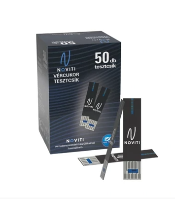 NOVITI vércukorszintmérő tesztcsík - 50 db