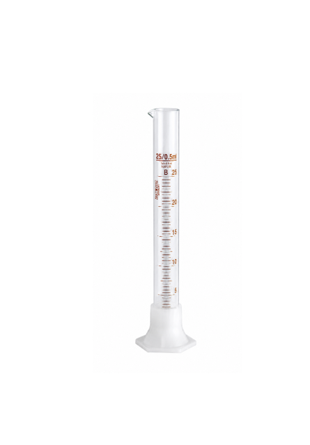 Üveg mérőhenger, 25 ml - Ø22x165 mm, 1x