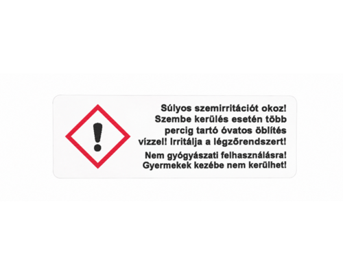 Citromsav, szalicilsav veszélyességi címke - 100x