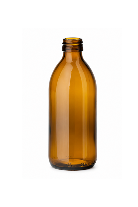 Folyadéküveg 250 ml,-T- Ø28 mm, barna – 60x