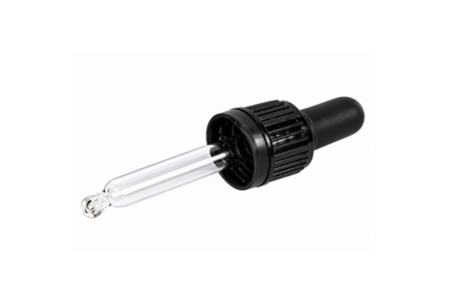 Pipettás kupak GZ - 50 ml, Ø18mm, fekete 20x