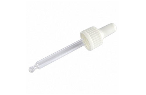 Pipettás kupak - 50 ml, Ø18mm, fehér, 20x