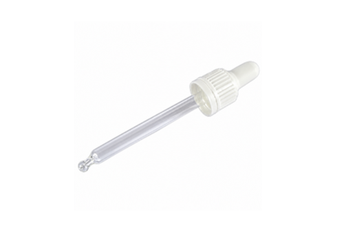 Pipettás kupak GZ - 100 ml, Ø18mm, fehér, 20x