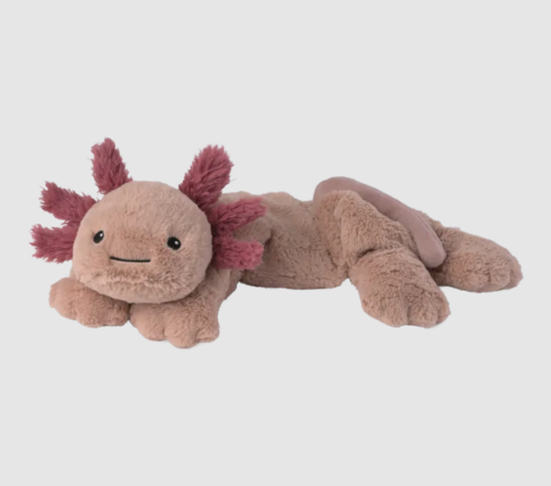 Warmies melegíthető plüss: Axolotl sál, rózsaszín - 50 cm, levendula illatú