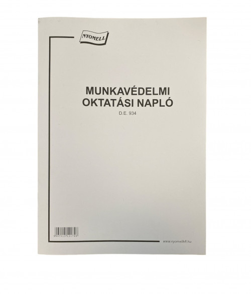 Munkavédelmi oktatási napló – 24 lapos