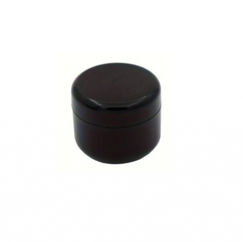Dekoratív kozm. tégely, fekete - 5 ml, 50x