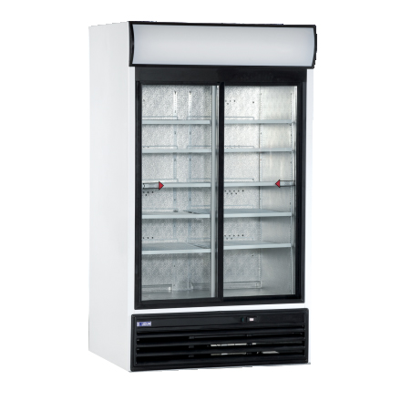 Patikai hűtővitrin, 10 polcos, csúszó üvegajtós - KH-VC1200 GDSCCA , 1x
