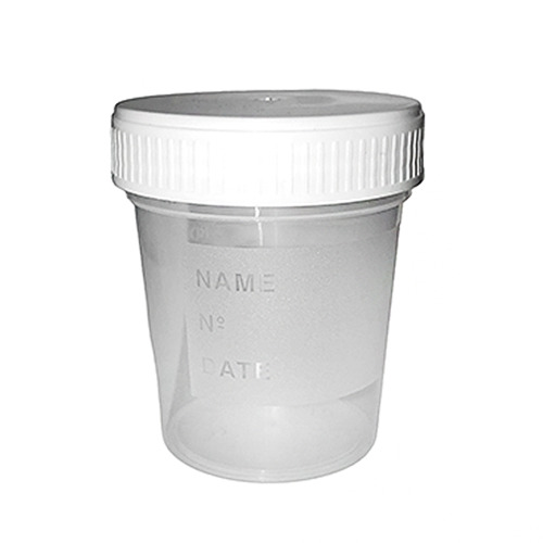 Vizeletes pohár tetővel - 120 ml, 1x steril