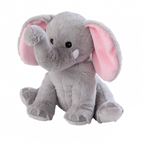 Warmies melegíthető plüss: Elefánt, szürke/pink - 29 cm, levendula illatú,  1x